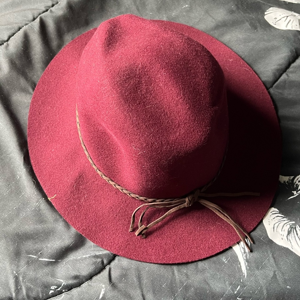 NEW ASOS Dark Red Hat